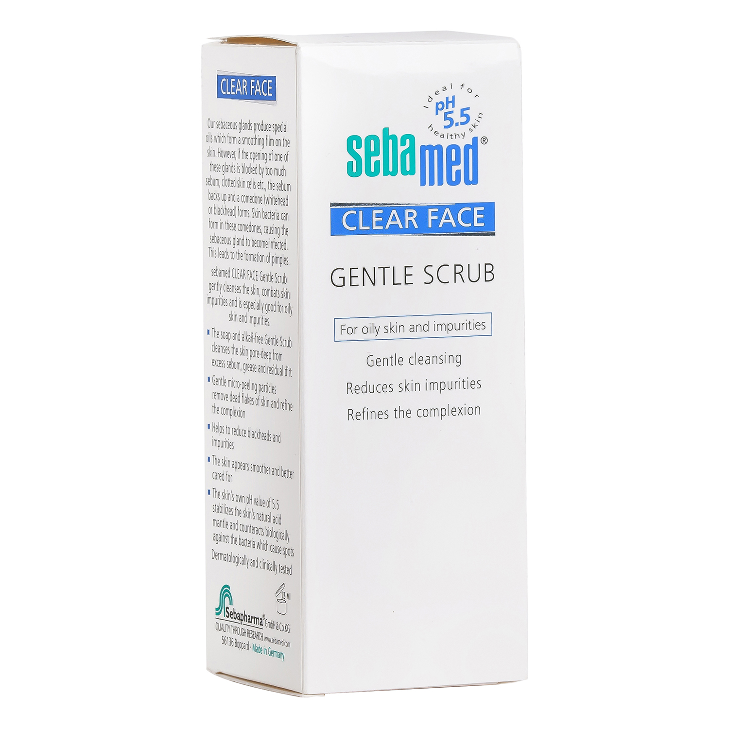 Kem Tẩy Tế Bào Chết Sebamed Ph5,5 Clear Face Gentle Scrub - SCF02A - 150ml